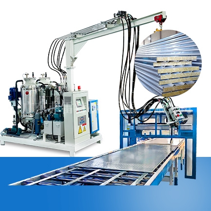 聚氨酯岩棉板生产线